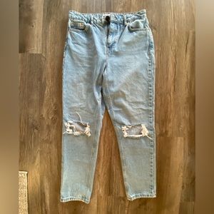 Topshop Distressed Mom Jean, 30